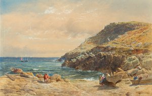Paisaje en la costa de Cornualles